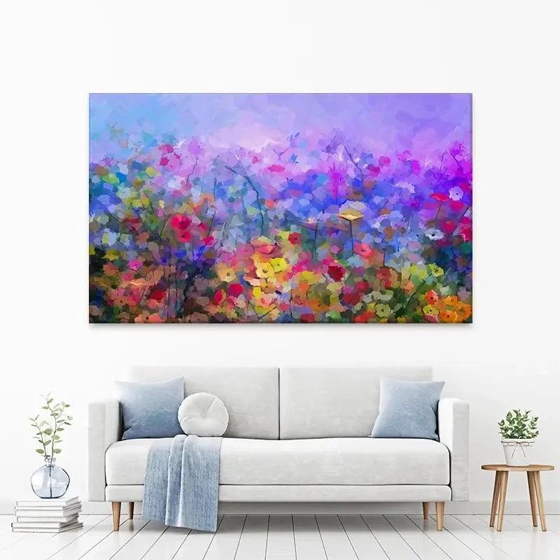 Colourful Wildflowers Canvas Print Colourful Wildflowers Canvas Print wall art product pluie_r / Shutterstock