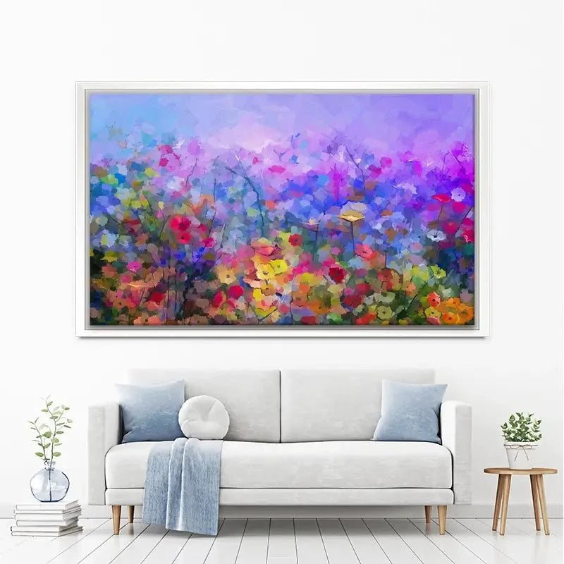 Colourful Wildflowers Canvas Print Colourful Wildflowers Canvas Print wall art product pluie_r / Shutterstock
