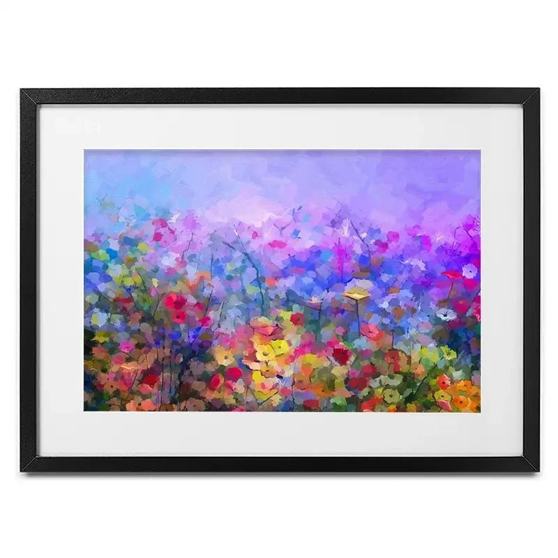 Colourful Wildflowers Framed Art Print Colourful Wildflowers Framed Art Print wall art product pluie_r / Shutterstock