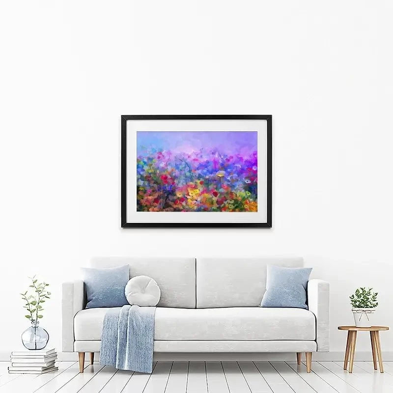 Colourful Wildflowers Framed Art Print Colourful Wildflowers Framed Art Print wall art product pluie_r / Shutterstock