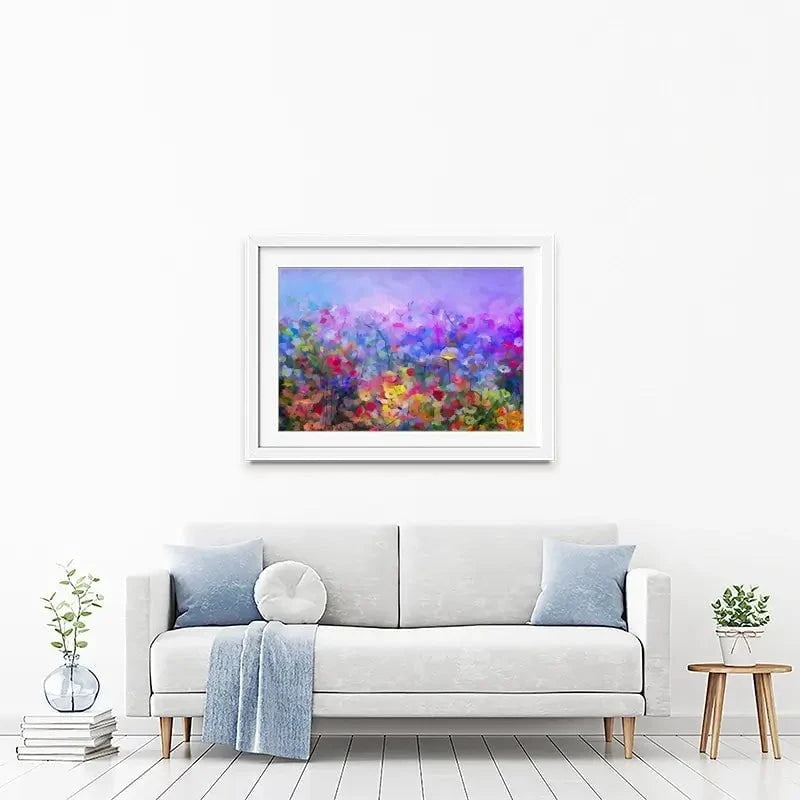 Colourful Wildflowers Framed Art Print Colourful Wildflowers Framed Art Print wall art product pluie_r / Shutterstock