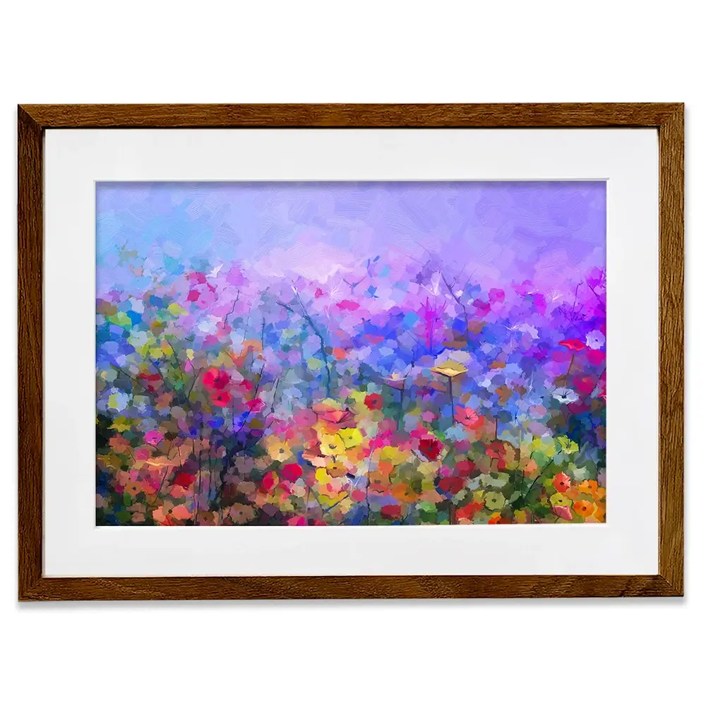 Colourful Wildflowers Framed Art Print Colourful Wildflowers Framed Art Print wall art product pluie_r / Shutterstock