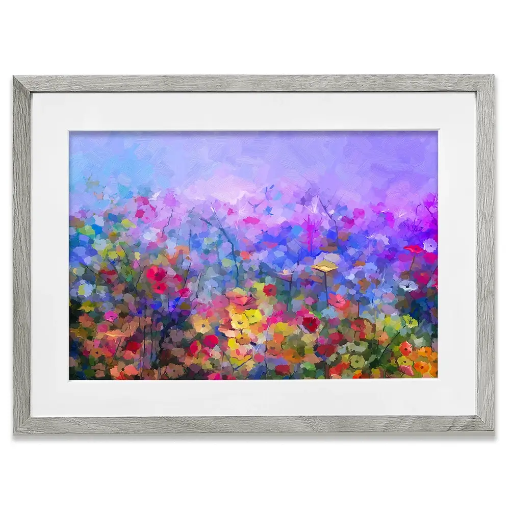 Colourful Wildflowers Framed Art Print Colourful Wildflowers Framed Art Print wall art product pluie_r / Shutterstock