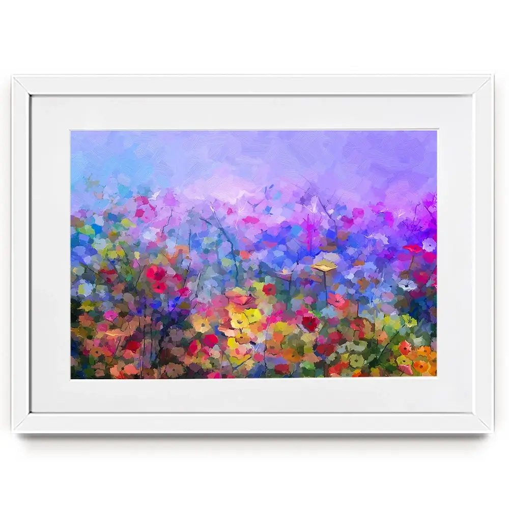 Colourful Wildflowers Framed Art Print Colourful Wildflowers Framed Art Print wall art product pluie_r / Shutterstock