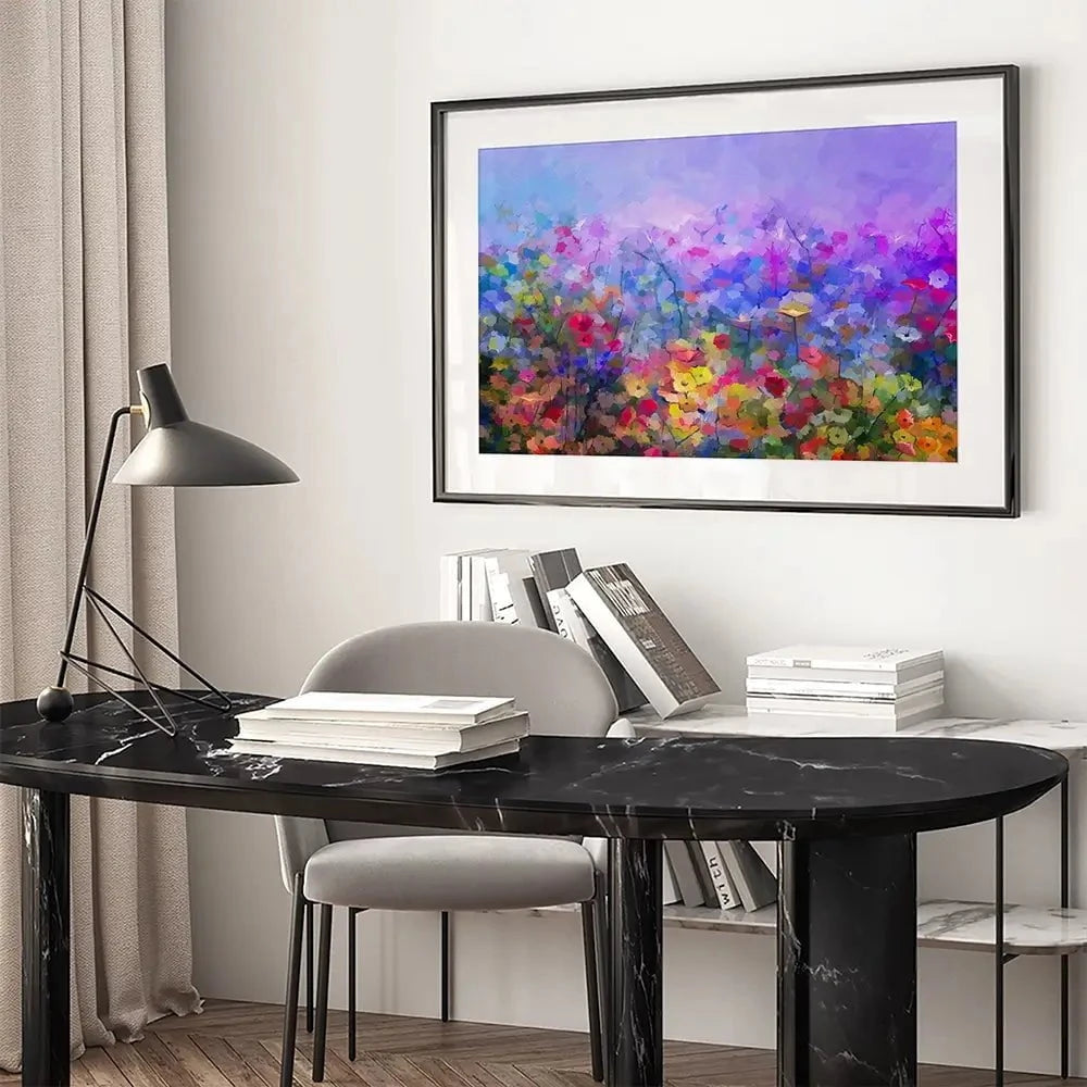 Colourful Wildflowers Framed Art Print Colourful Wildflowers Framed Art Print wall art product pluie_r / Shutterstock