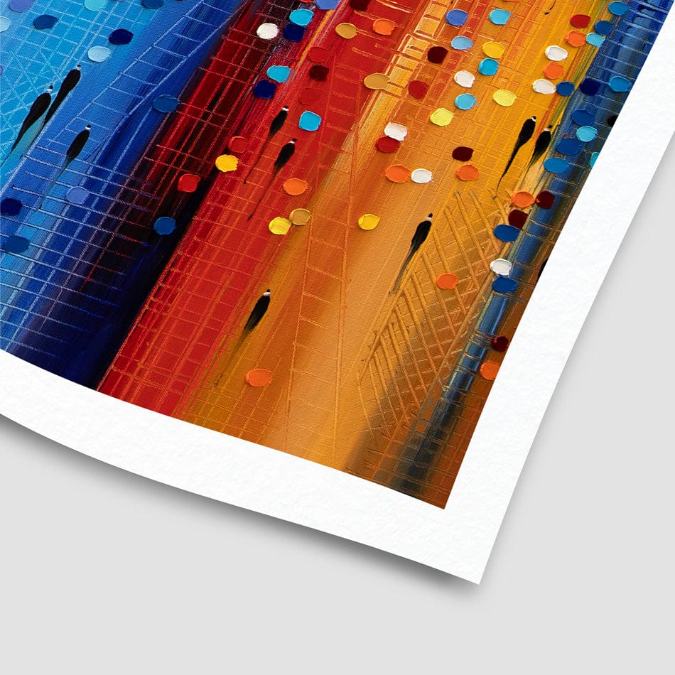 Colours Of The City Mood Art Print wall art product Ekaterina Ermilkina / Independent