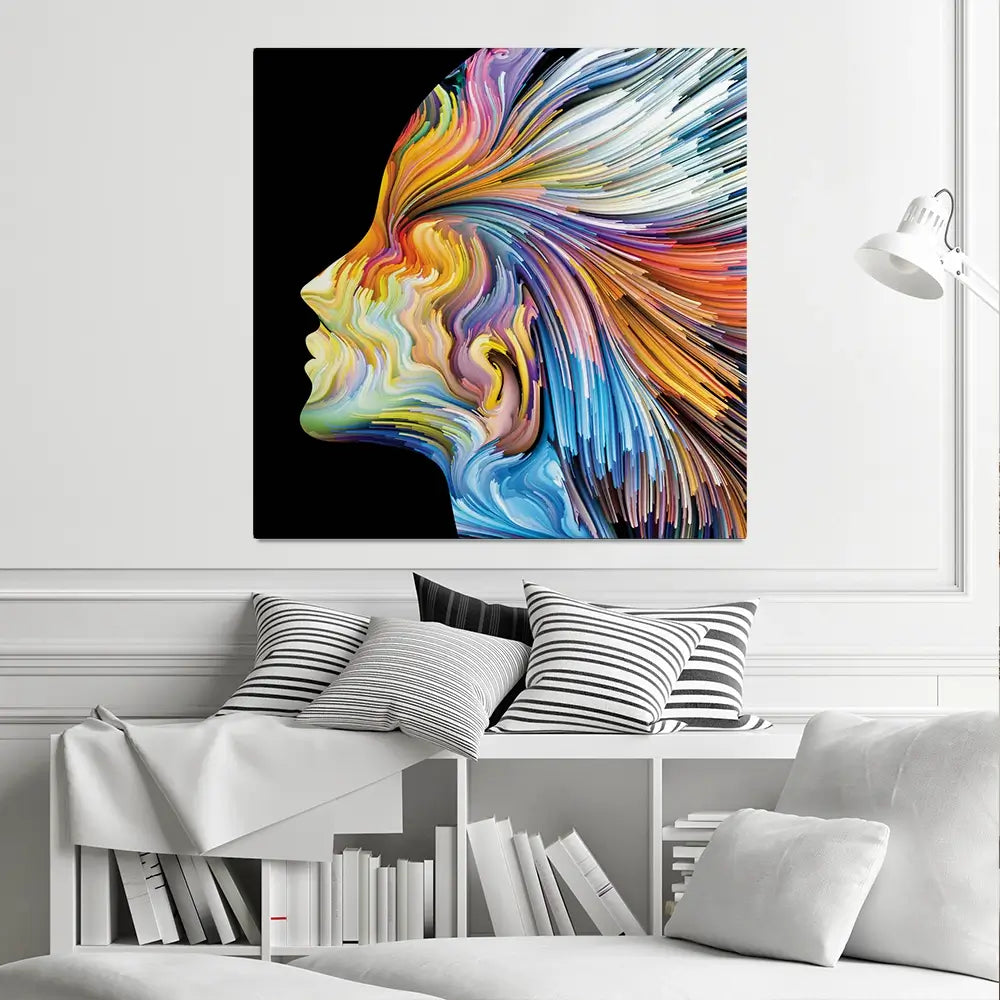 Colours Of The Imagination Square Canvas Print Colours Of The Imagination Square Canvas Print wall art product agsandrew / Shutterstock