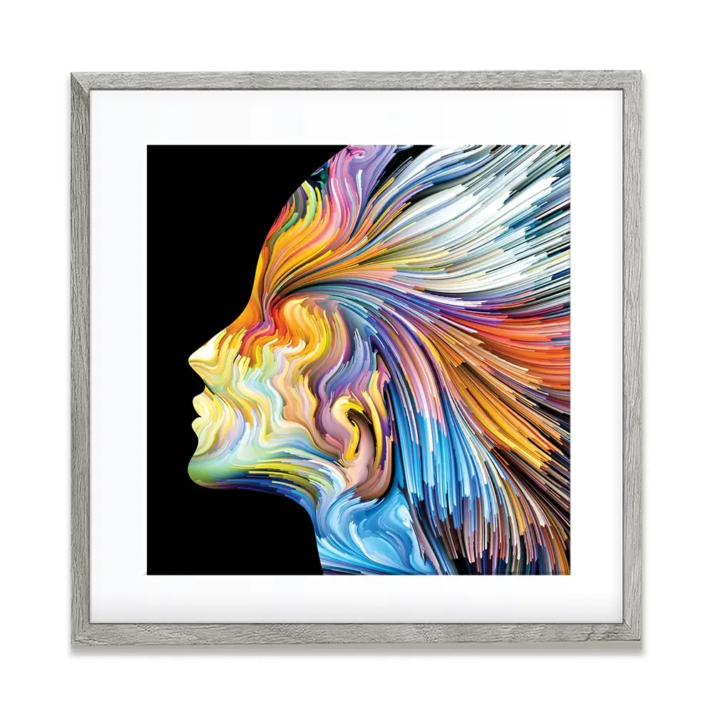 Colours Of The Imagination Square Framed Art Print Colours Of The Imagination Square Framed Art Print wall art product agsandrew / Shutterstock