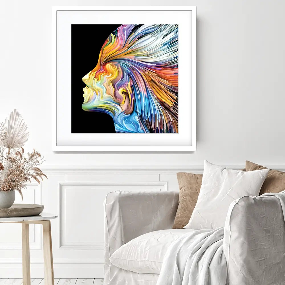 Colours Of The Imagination Square Framed Art Print Colours Of The Imagination Square Framed Art Print wall art product agsandrew / Shutterstock
