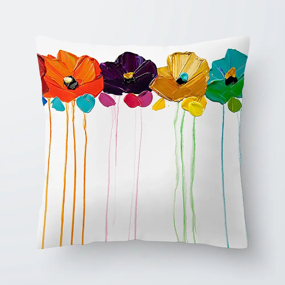 Colours On My Wall Cushion Colours On My Wall Cushion wall art product Art Print Shop