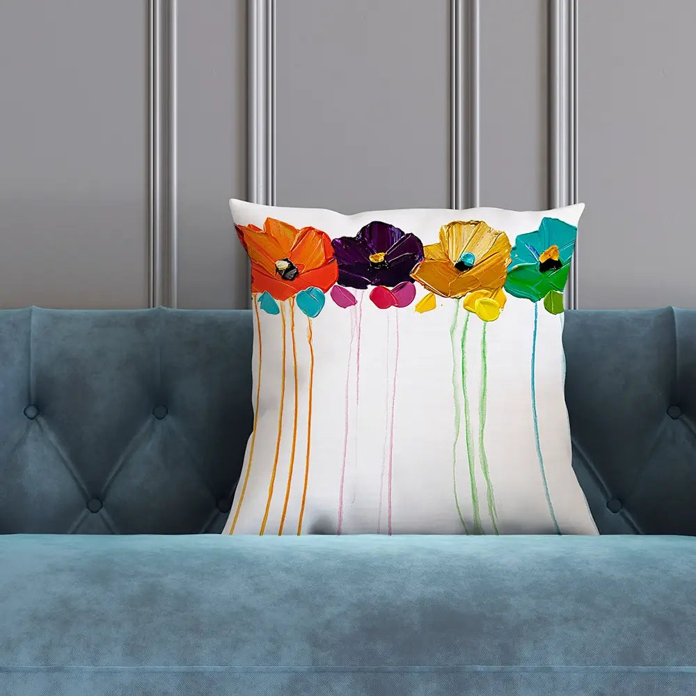 Colours On My Wall Cushion Colours On My Wall Cushion wall art product Art Print Shop