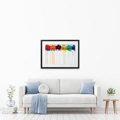 Colours On My Wall Framed Art Print wall art product Osnat Tzadok