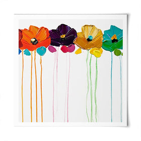 Colours On My Wall Square Art Print Colours On My Wall Square Art Print wall art product Art Print Shop