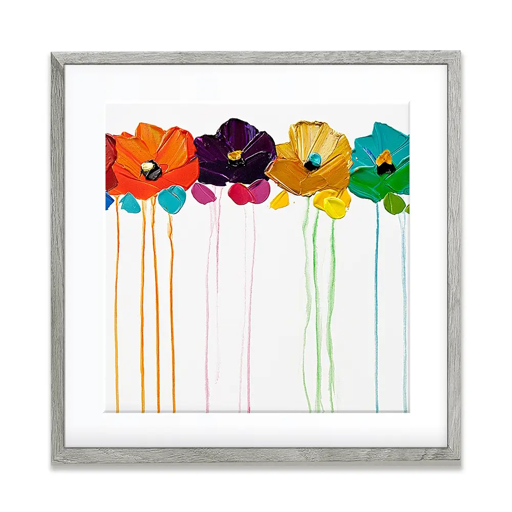 Colours On My Wall Square Framed Art Print Colours On My Wall Square Framed Art Print wall art product Art Print Shop