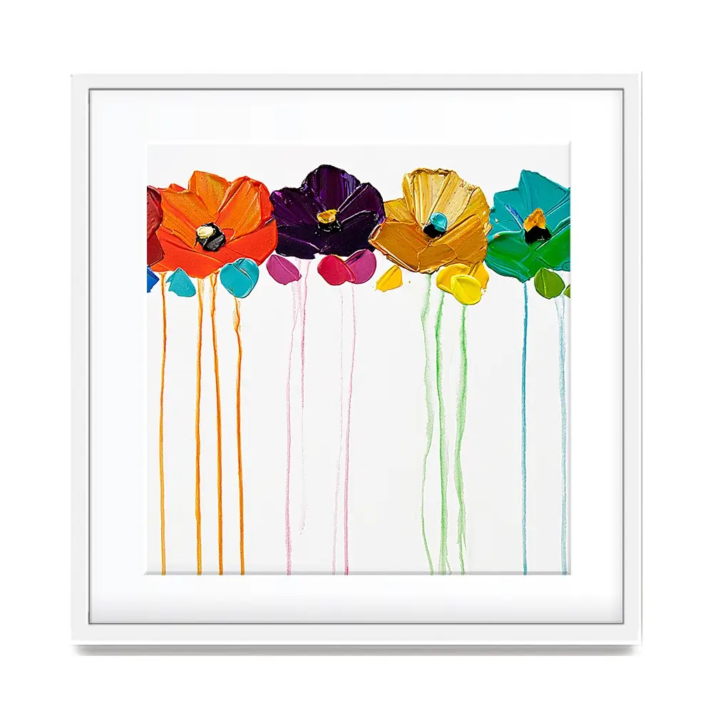 Colours On My Wall Square Framed Art Print Colours On My Wall Square Framed Art Print wall art product Art Print Shop