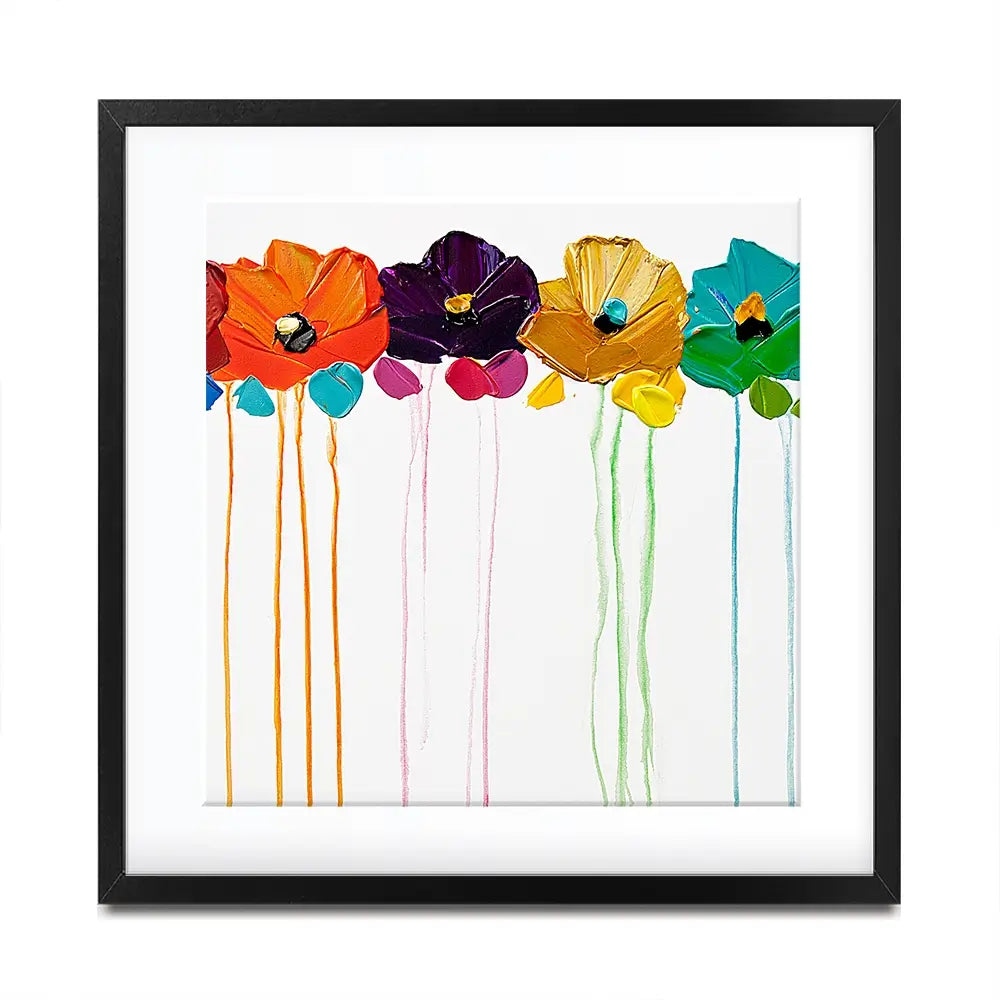 Colours On My Wall Square Framed Art Print Colours On My Wall Square Framed Art Print wall art product Art Print Shop