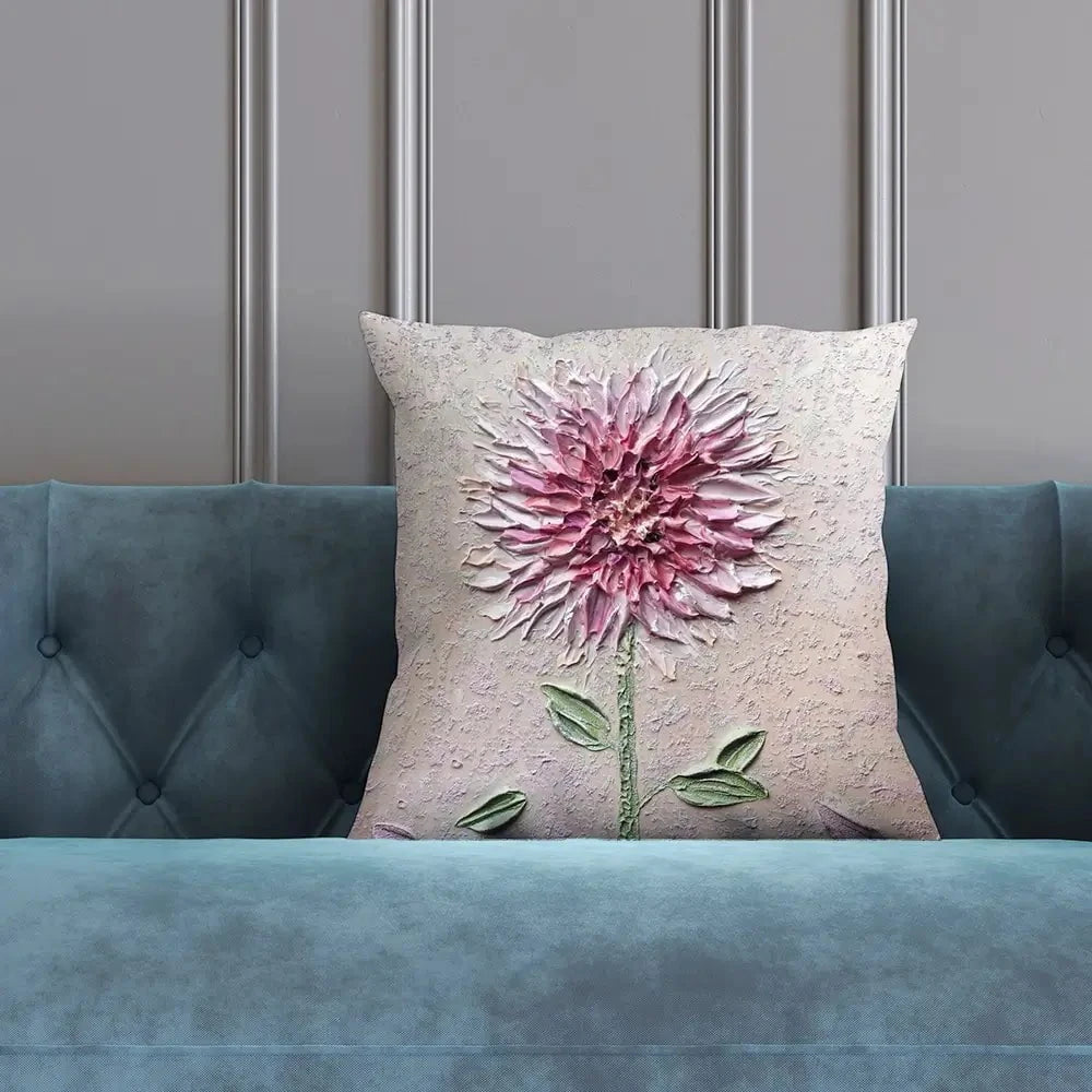 Comfortable Solitude Pink Cushion Comfortable Solitude Pink Cushion wall art product Nada Khatib