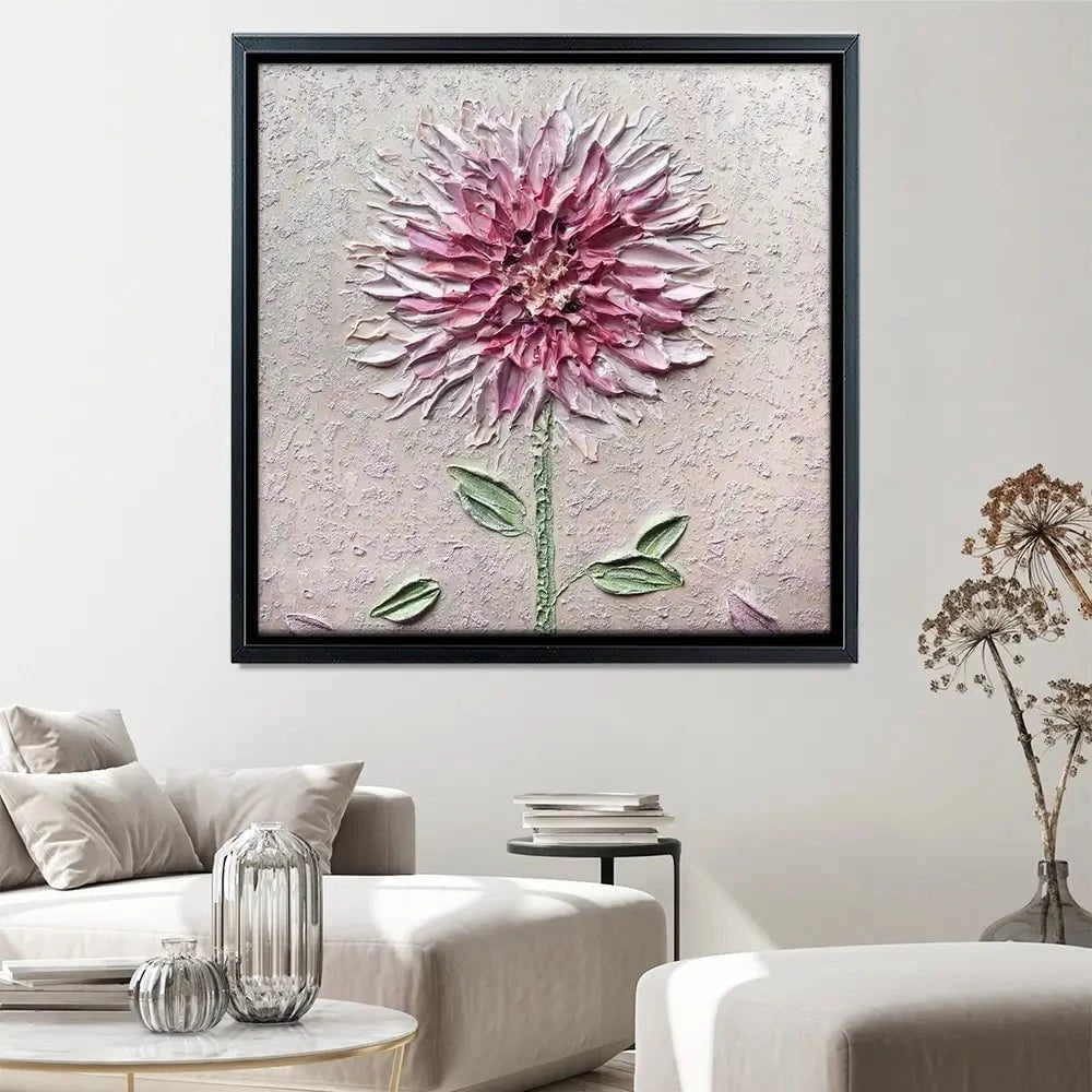 Comfortable Solitude Pink Square Canvas Print Comfortable Solitude Pink Square Canvas Print wall art product Nada Khatib