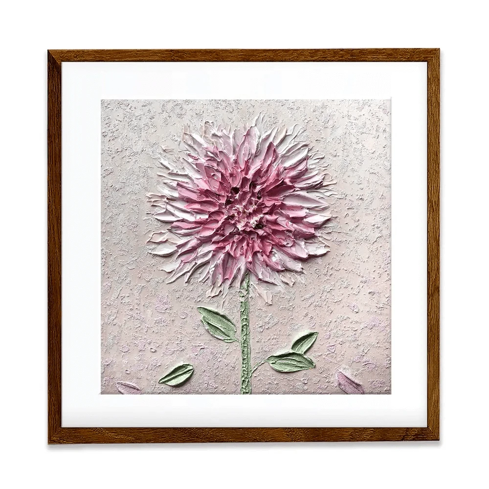 Comfortable Solitude Pink Square Framed Art Print Comfortable Solitude Pink Square Framed Art Print wall art product Nada Khatib