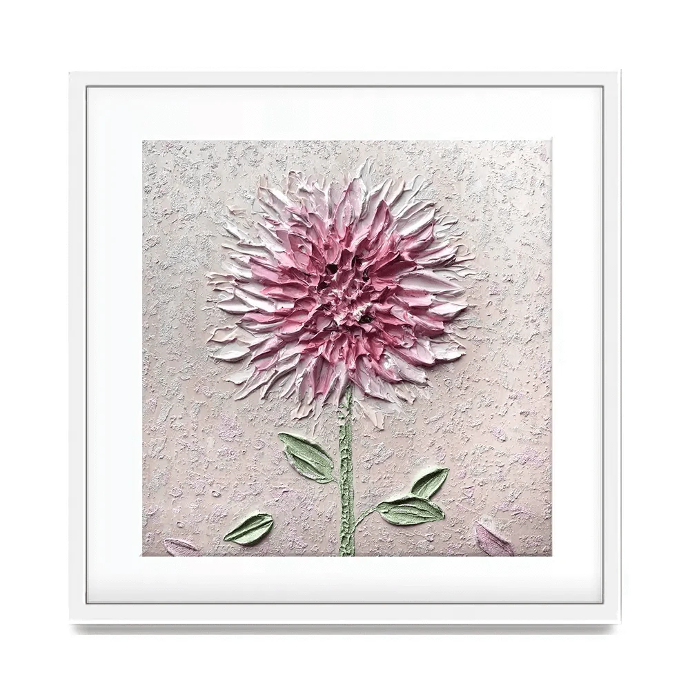 Comfortable Solitude Pink Square Framed Art Print Comfortable Solitude Pink Square Framed Art Print wall art product Nada Khatib