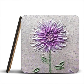 Comfortable Solitude Purple Coaster Set Comfortable Solitude Purple Coaster Set wall art product Nada Khatib