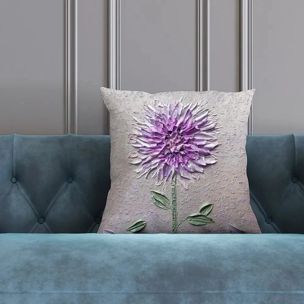Comfortable Solitude Purple Cushion Comfortable Solitude Purple Cushion wall art product Nada Khatib