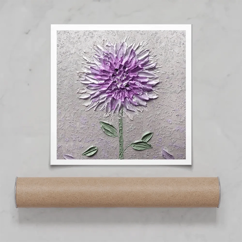 Comfortable Solitude Purple Square Art Print Comfortable Solitude Purple Square Art Print wall art product Nada Khatib