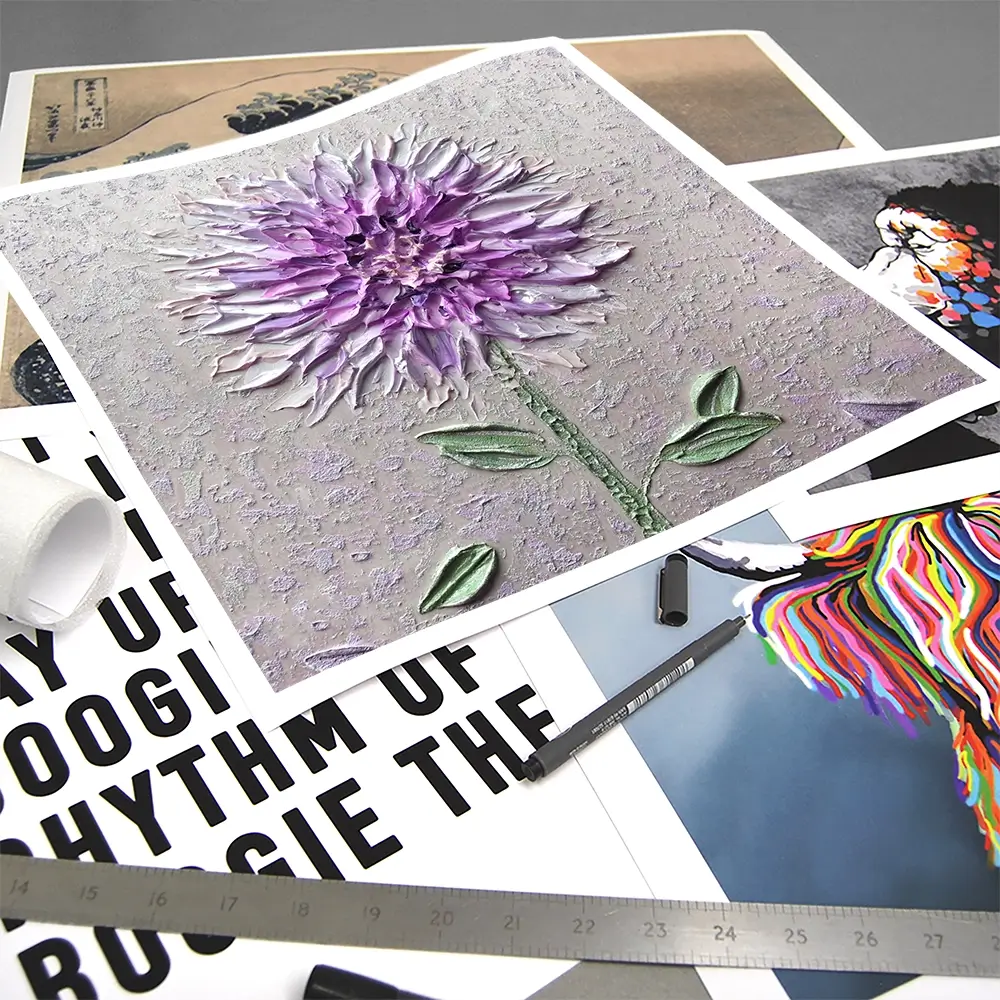 Comfortable Solitude Purple Square Art Print Comfortable Solitude Purple Square Art Print wall art product Nada Khatib