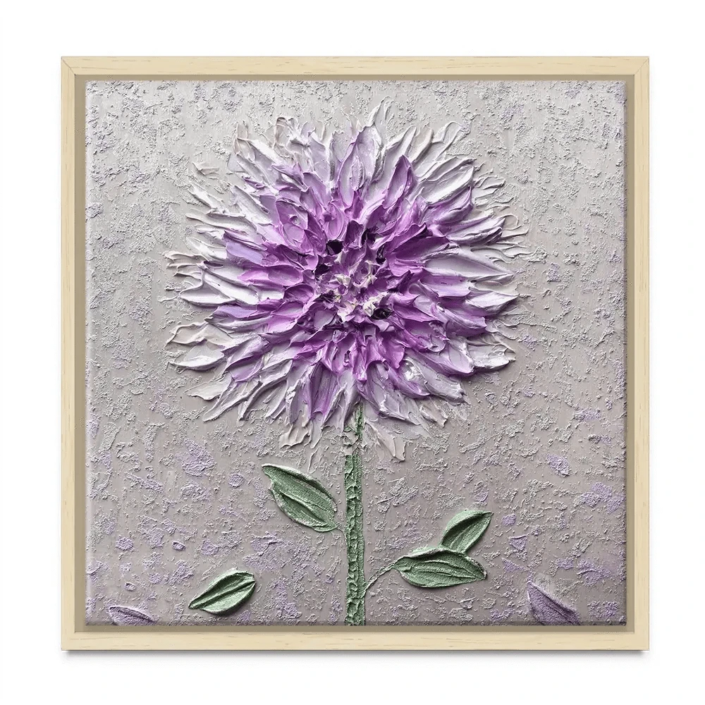 Comfortable Solitude Purple Square Canvas Print Comfortable Solitude Purple Square Canvas Print wall art product Nada Khatib