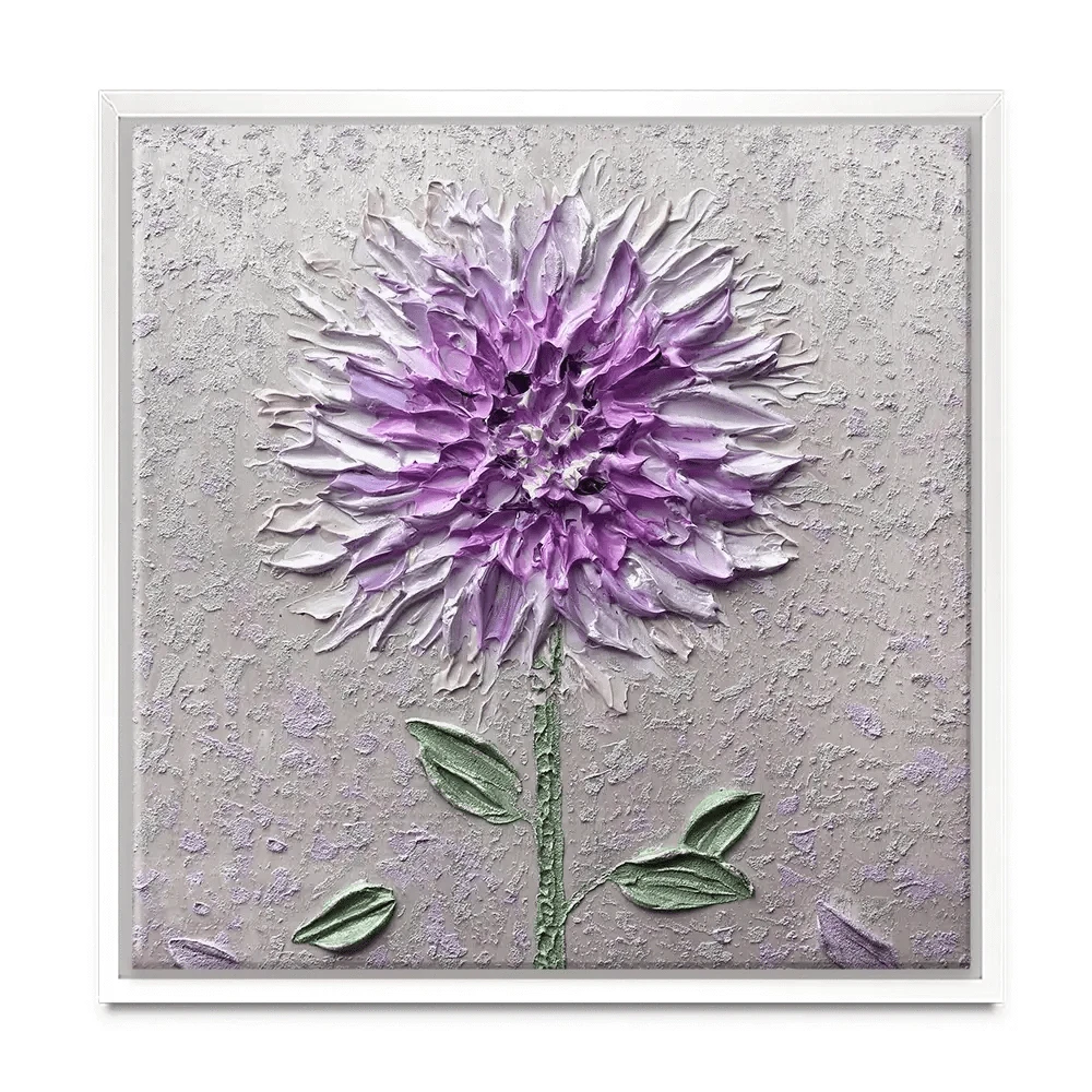 Comfortable Solitude Purple Square Canvas Print Comfortable Solitude Purple Square Canvas Print wall art product Nada Khatib