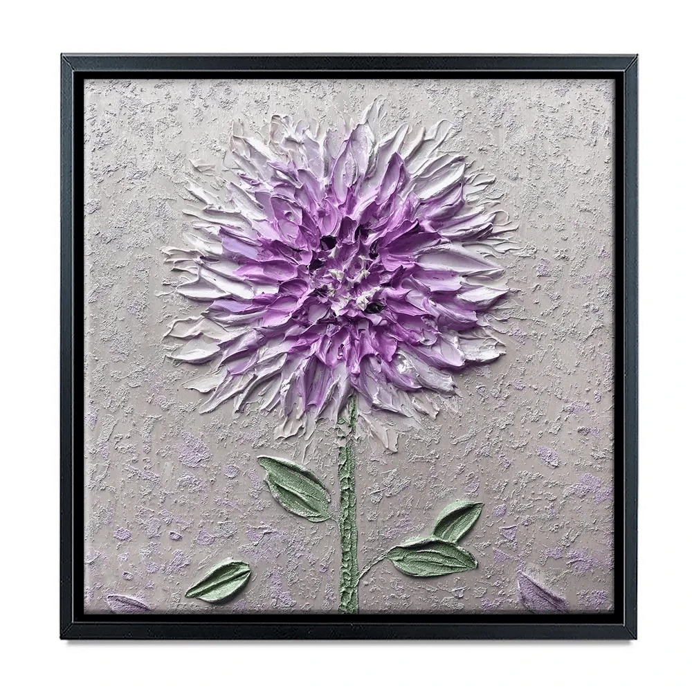 Comfortable Solitude Purple Square Canvas Print Comfortable Solitude Purple Square Canvas Print wall art product Nada Khatib