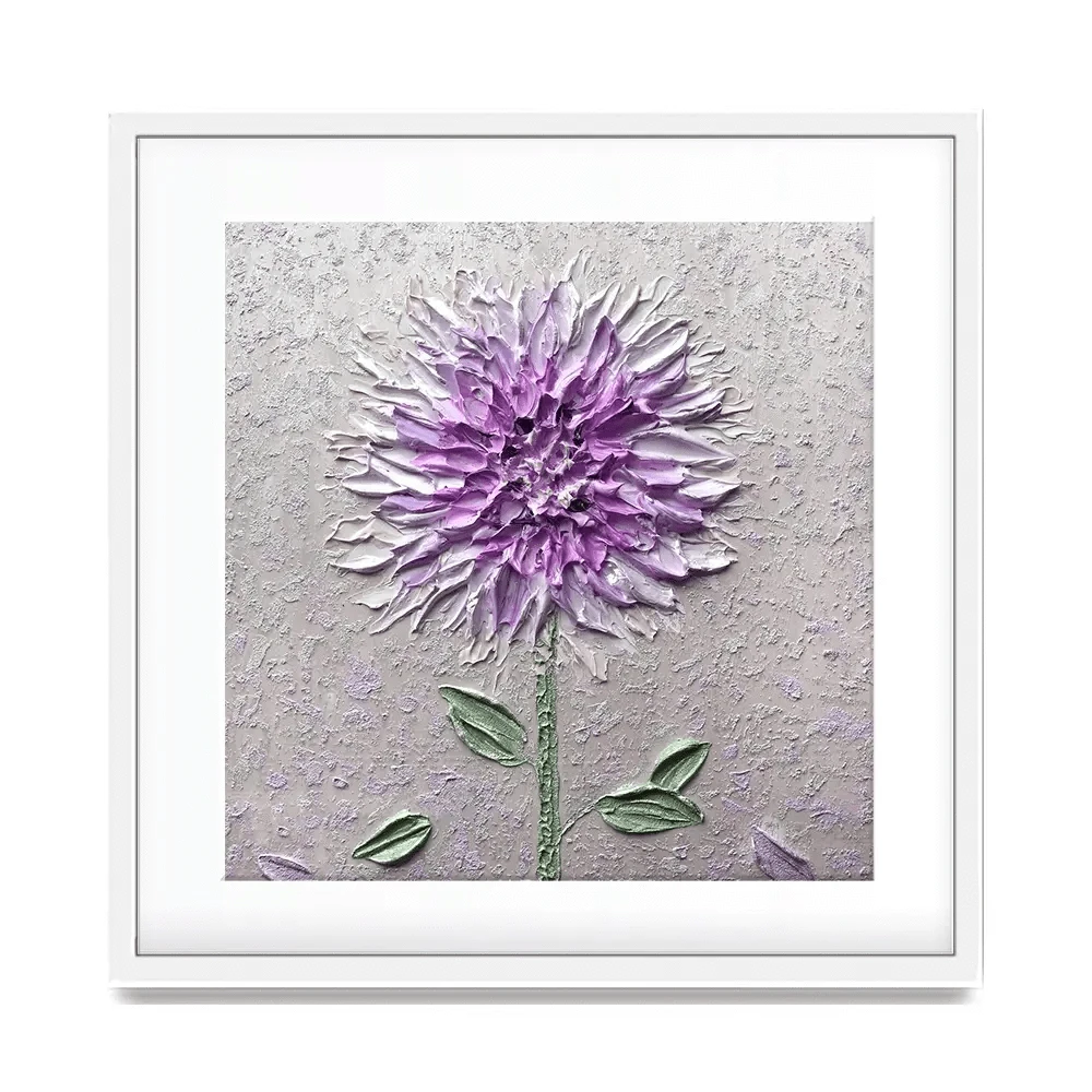 Comfortable Solitude Purple Square Framed Art Print Comfortable Solitude Purple Square Framed Art Print wall art product Nada Khatib