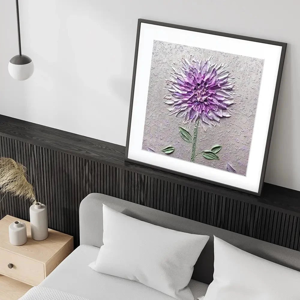 Comfortable Solitude Purple Square Framed Art Print Comfortable Solitude Purple Square Framed Art Print wall art product Nada Khatib