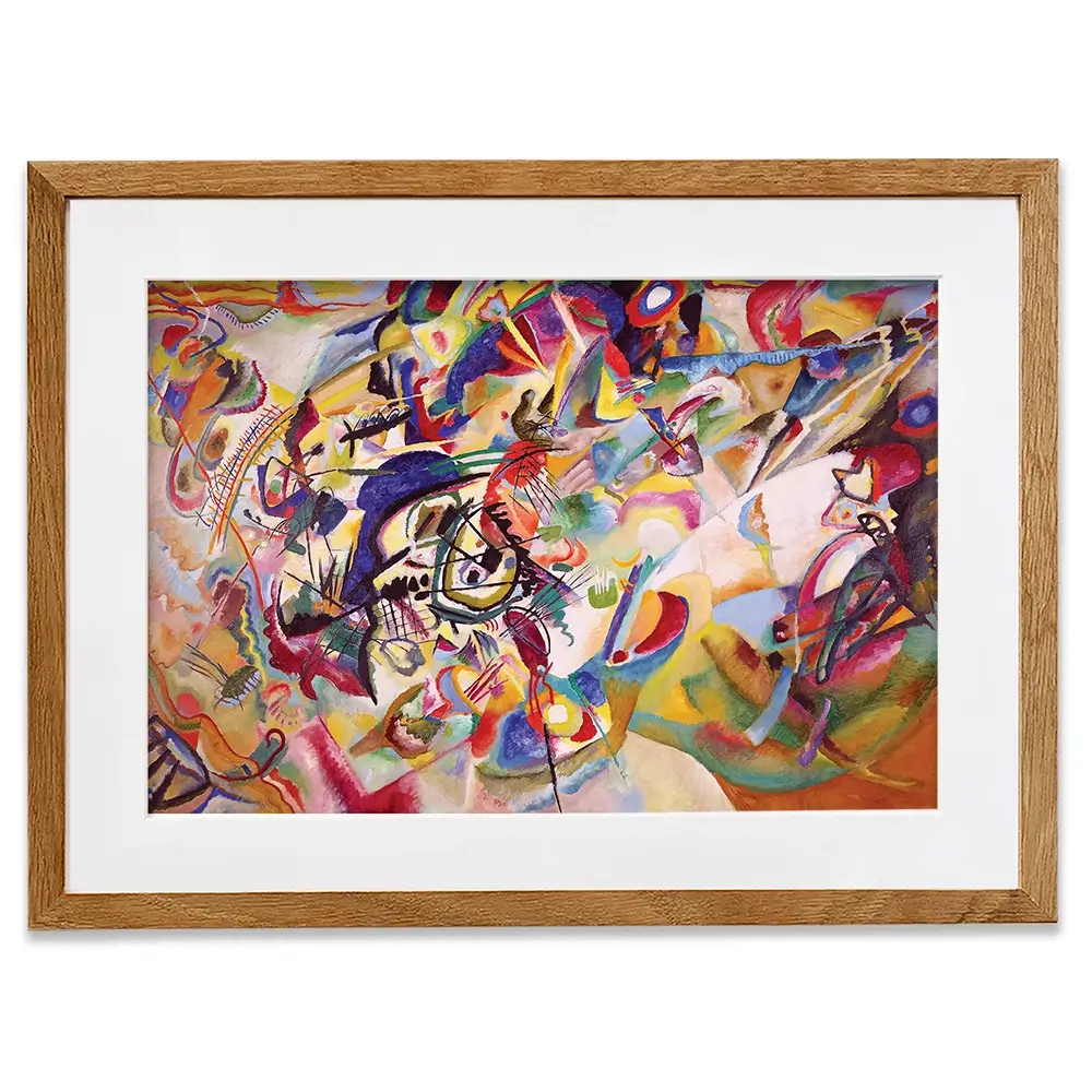 Composition 7 Framed Art Print Composition 7 Framed Art Print | Composition 7 Artwork wall art product Wassily Kandinsky