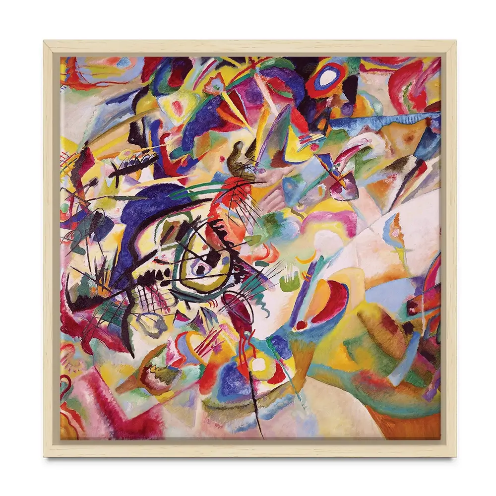 Composition 7 Square Canvas Print Composition 7 Square Canvas Print | Composition 7 Artwork  wall art product Wassily Kandinsky