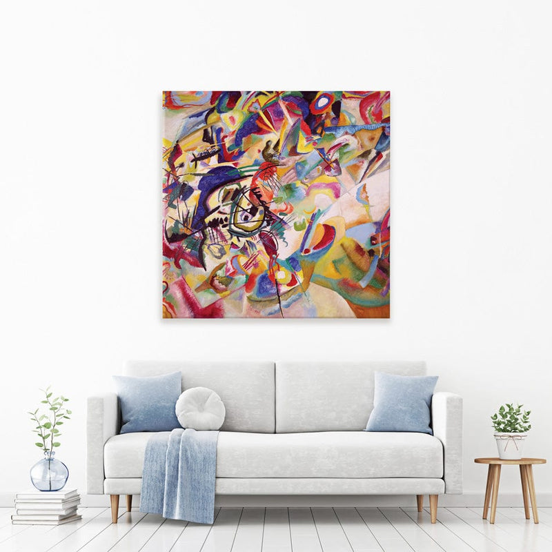 Composition 7 Square Canvas Print wall art product Wassily Kandinsky