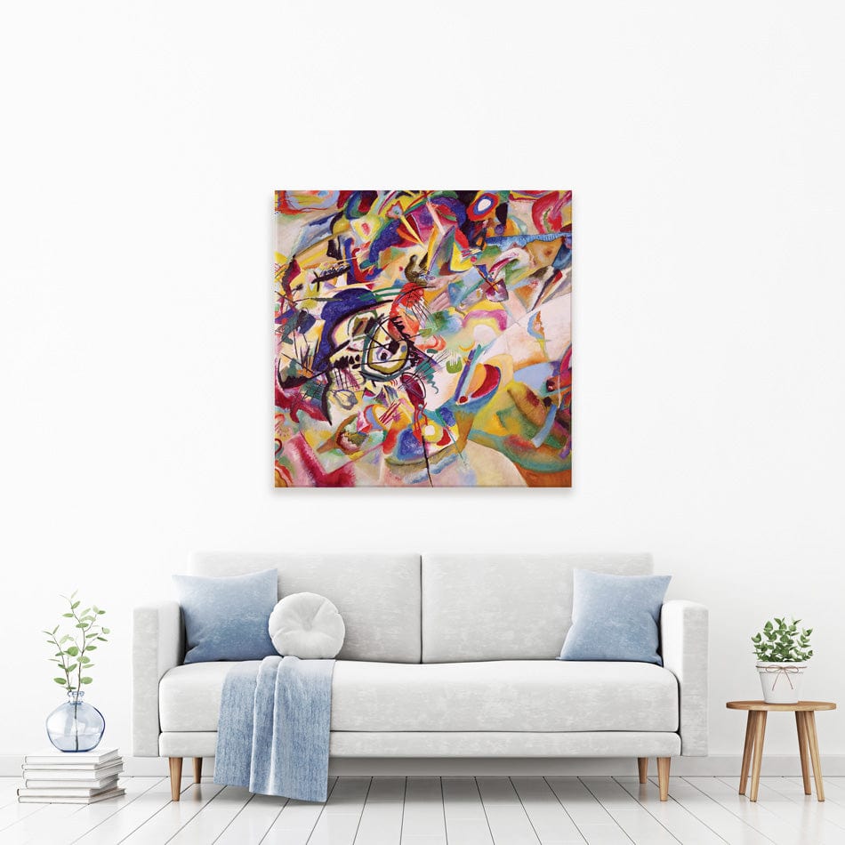 Composition 7 Square Canvas Print wall art product Wassily Kandinsky