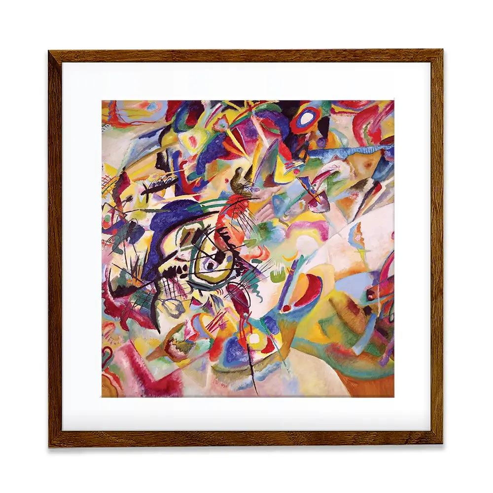 Composition 7 Square Framed Art Print Composition 7 Square Framed Art Print wall art product Wassily Kandinsky