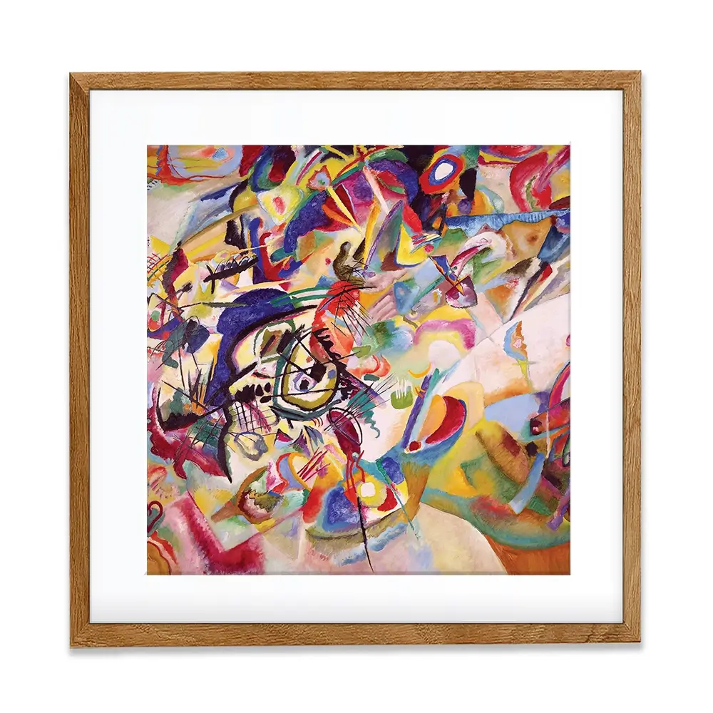 Composition 7 Square Framed Art Print Composition 7 Square Framed Art Print wall art product Wassily Kandinsky