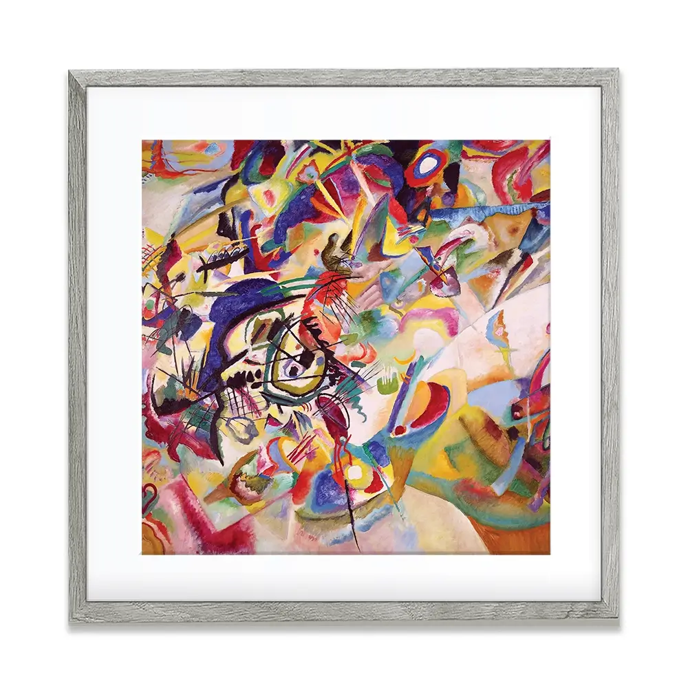 Composition 7 Square Framed Art Print Composition 7 Square Framed Art Print wall art product Wassily Kandinsky