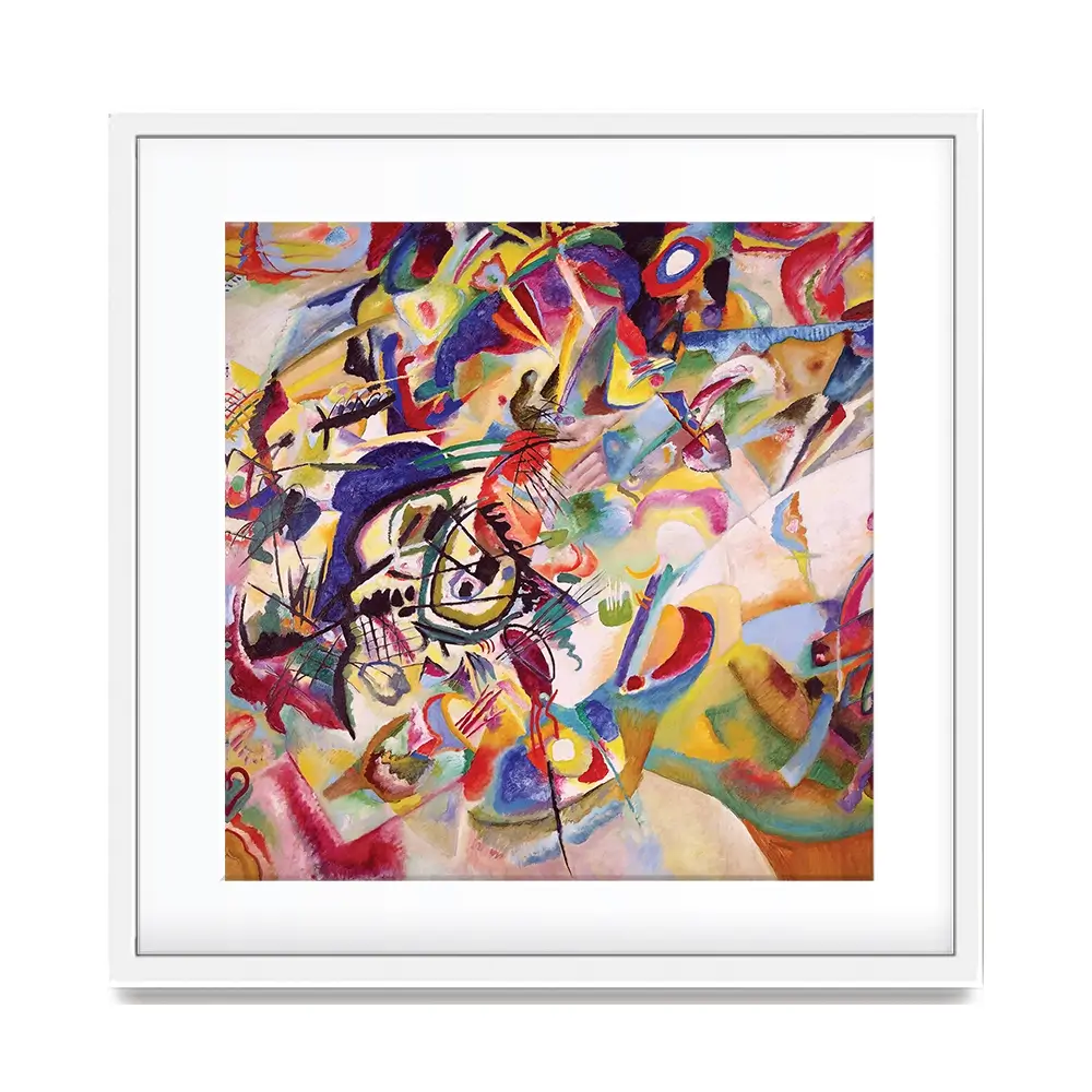 Composition 7 Square Framed Art Print Composition 7 Square Framed Art Print wall art product Wassily Kandinsky