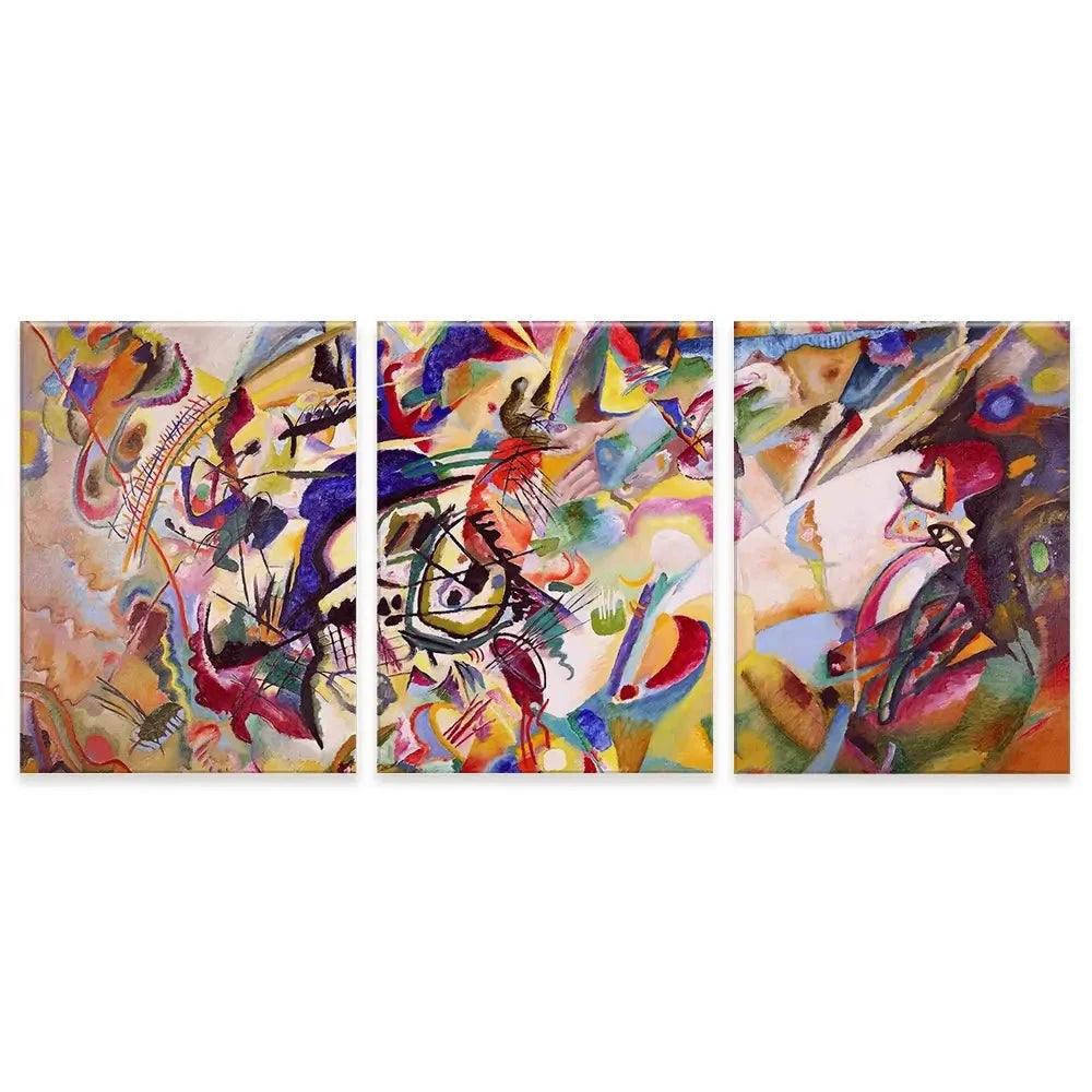 Composition 7 Trio Canvas Print Composition 7 Trio Canvas Print wall art product Wassily Kandinsky