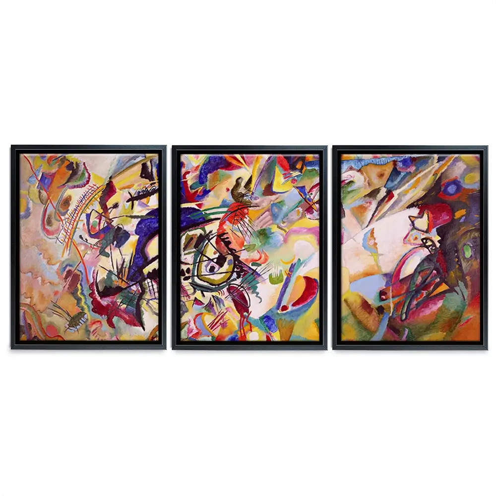 Composition 7 Trio Canvas Print Composition 7 Trio Canvas Print wall art product Wassily Kandinsky