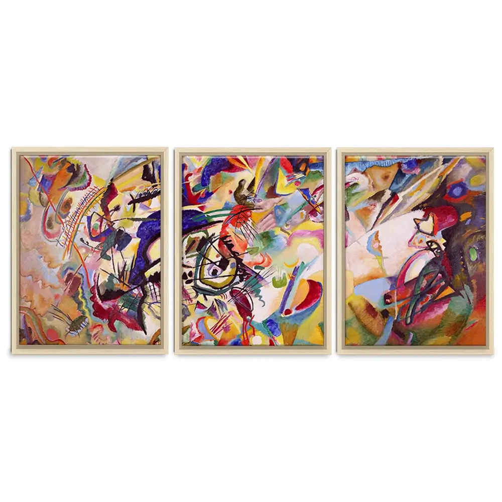 Composition 7 Trio Canvas Print Composition 7 Trio Canvas Print wall art product Wassily Kandinsky