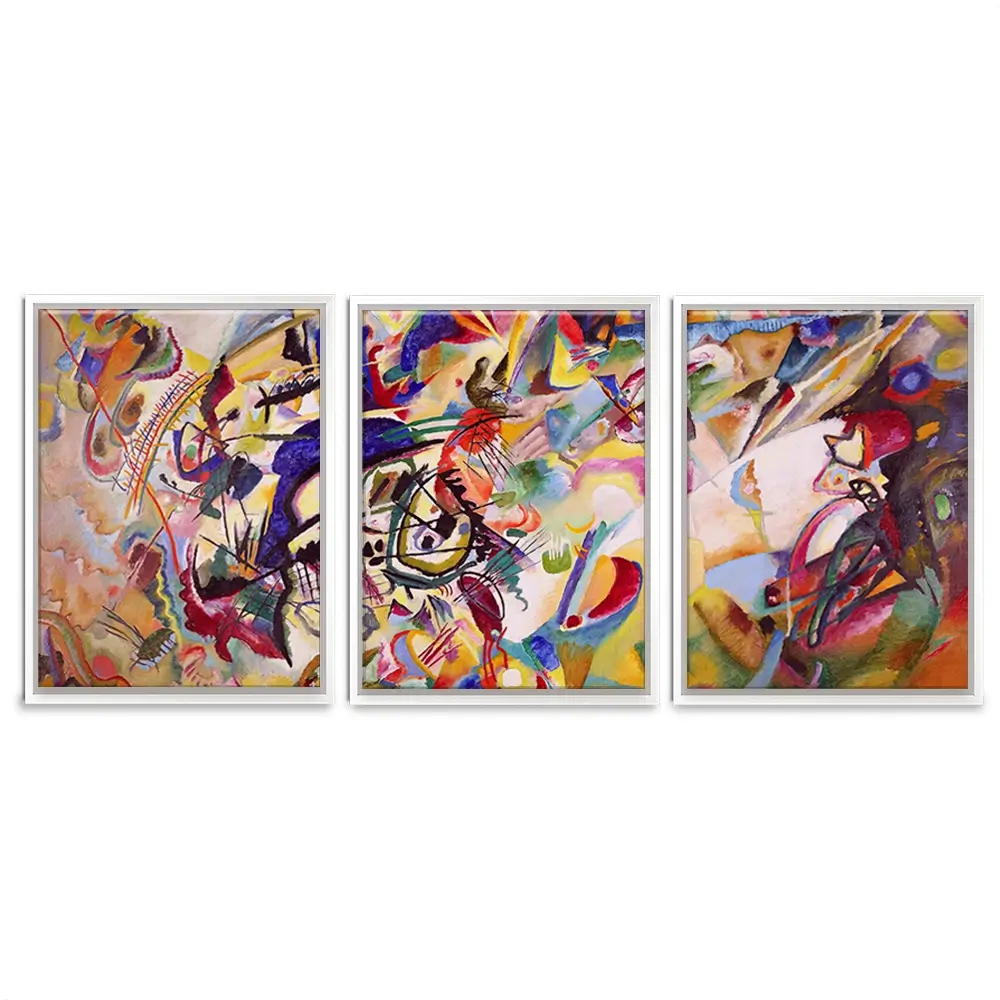 Composition 7 Trio Canvas Print Composition 7 Trio Canvas Print wall art product Wassily Kandinsky
