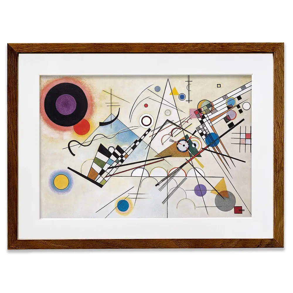 Composition 8 Framed Art Print Composition 8 Framed Art Print wall art product Wassily Kandinsky