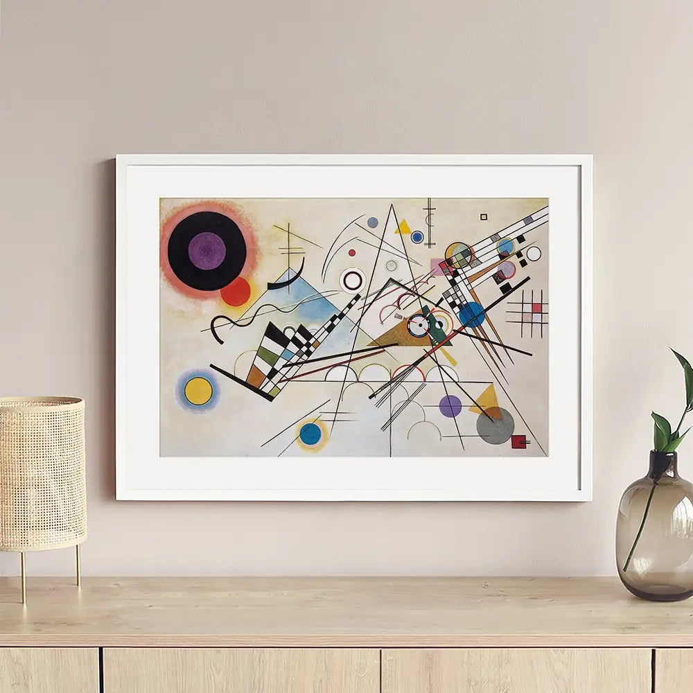 Composition 8 Framed Art Print Composition 8 Framed Art Print wall art product Wassily Kandinsky