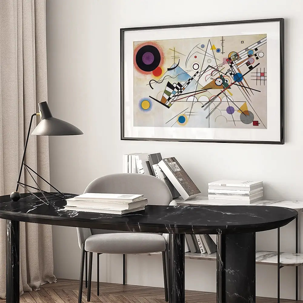 Composition 8 Framed Art Print Composition 8 Framed Art Print wall art product Wassily Kandinsky