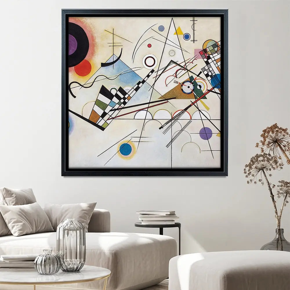 Composition 8 Square Canvas Print Composition 8 Square Canvas Print wall art product Wassily Kandinsky