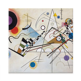 Composition 8 Square Canvas Print Composition 8 Square Canvas Print wall art product Wassily Kandinsky